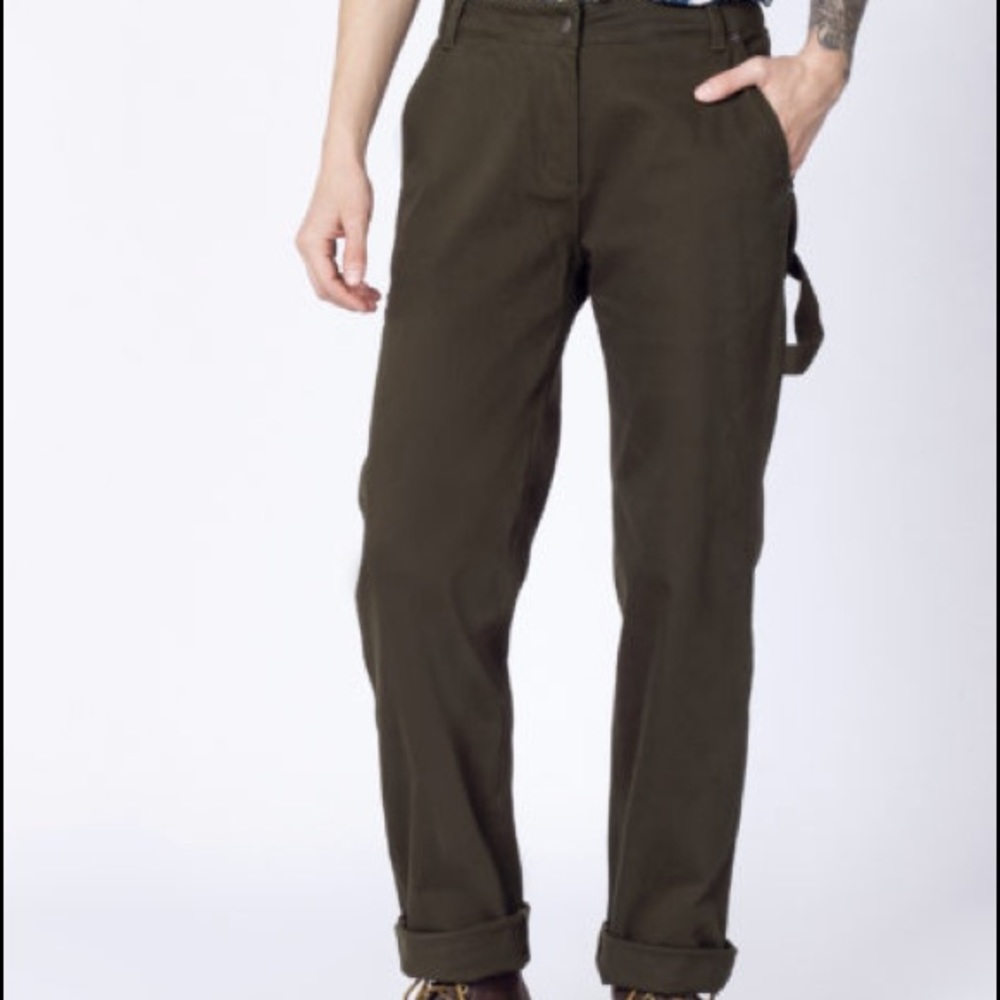 Wildfang WORKWEAR PANT ARMY Green